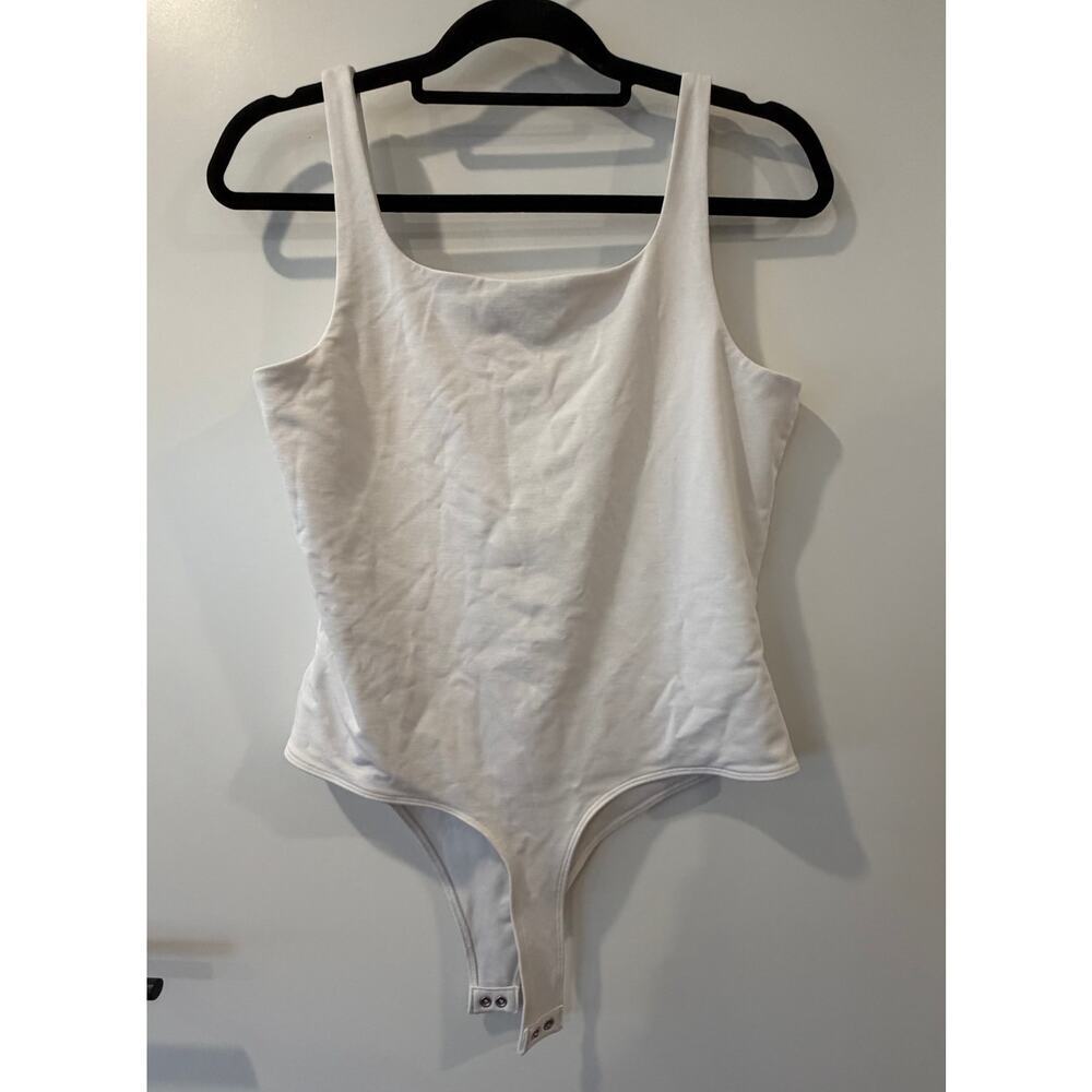 Banana Republic Womens Medium White Double Lined Body Suit - Picture 5 of 8